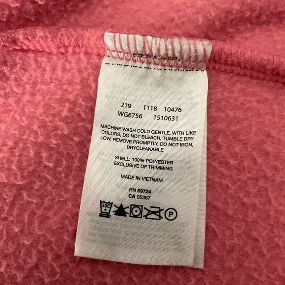 COLUMBIA Girls Fleece Zip Up Jacket XL - Picture 6 of 8